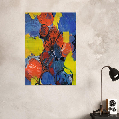 Weizengelb - 1962 - Ernst Wilhelm Nay Brushed Aluminum Print - 70x100 cm / 28x40 inches | Ernst Wilhelm Nay Aluminum Print | Ernst Wilhelm Nay Prints