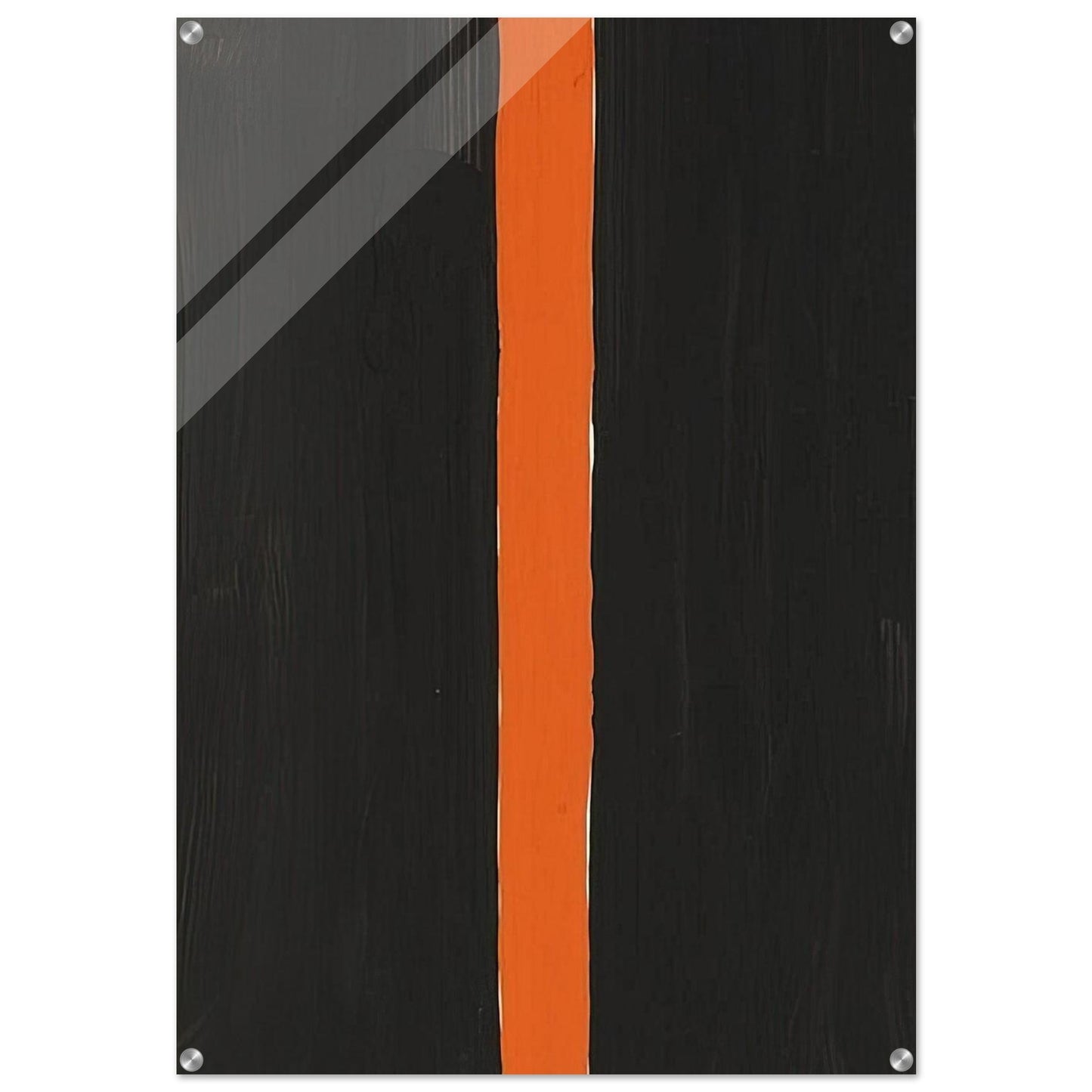 Untitled Black and Orange - 1988 - Gunther Forg Acrylic Print - 70x100 cm / 28x40″ inches | Gunther Forg Wall Art | Gunther Forg Prints