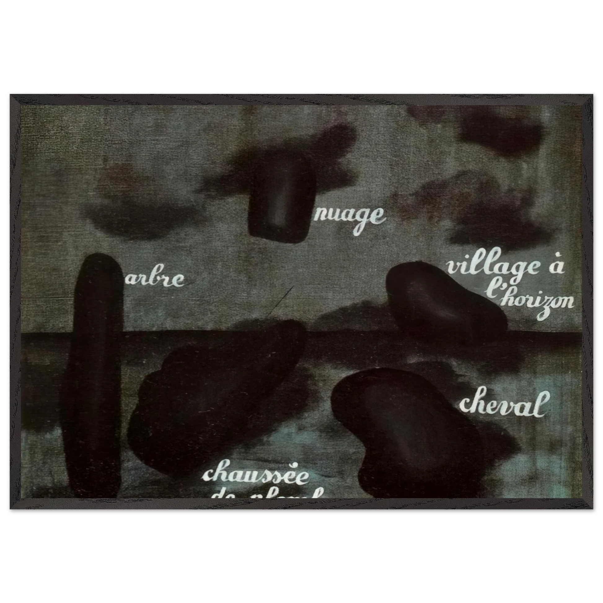 SWIFT HOPE 1928 - Rene Magritte Framed Art Print – Black Wooden Frame - Default Title - -Framed Art Print