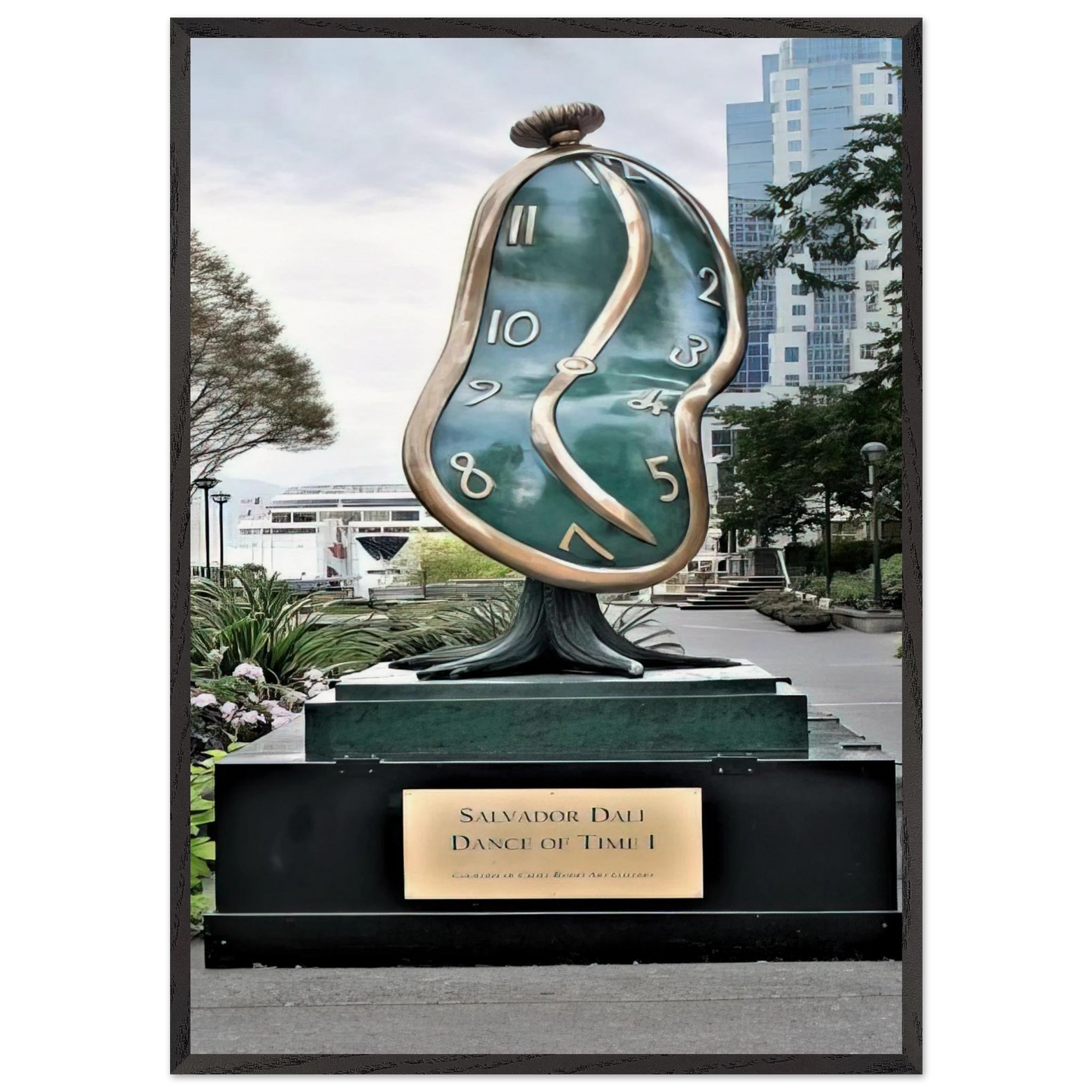 DANCE OF TIME I 1984 - Salvador Dali Framed Art Print – Black Wooden Frame - Default Title - -Framed Art Print