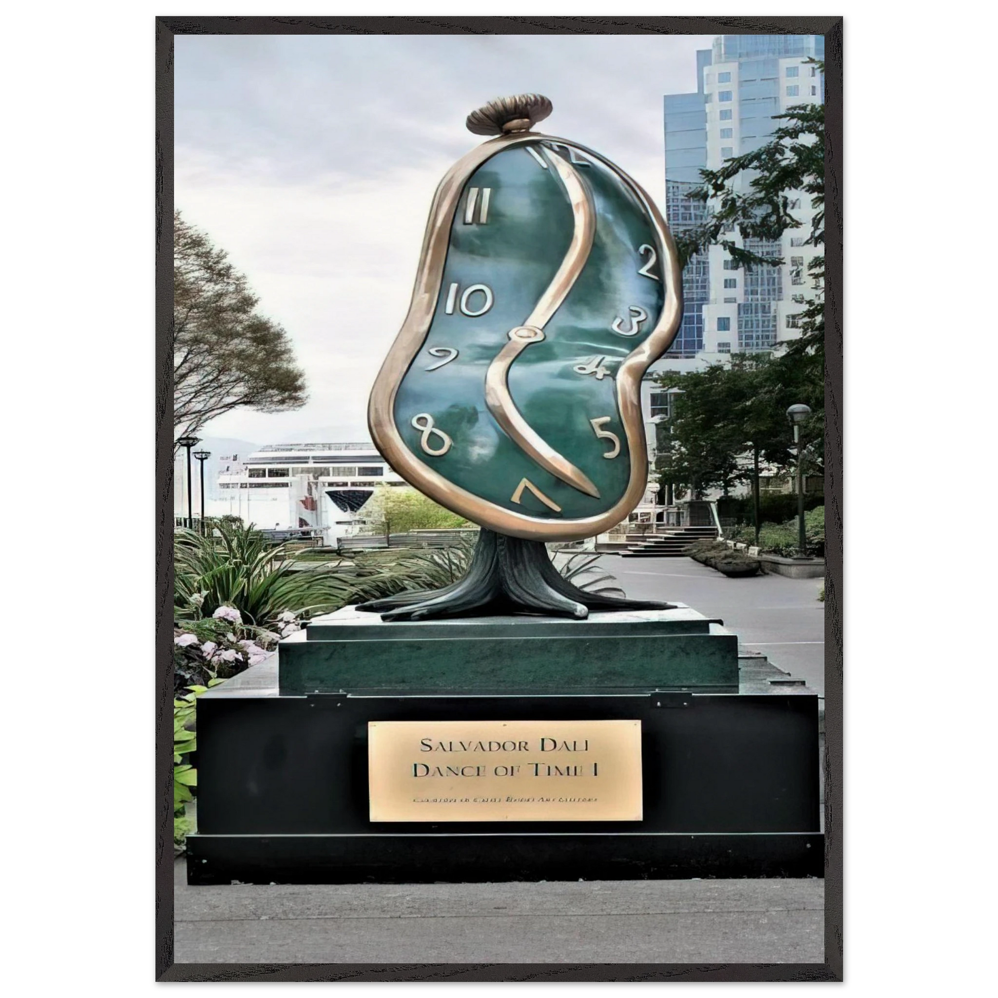 DANCE OF TIME I 1984 - Salvador Dali Framed Art Print – Black Wooden Frame - Default Title - -Framed Art Print