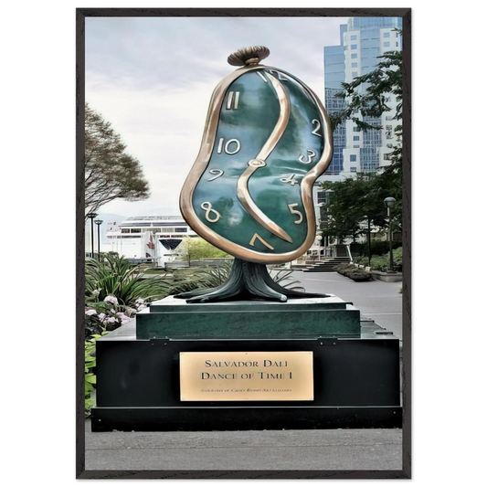 DANCE OF TIME I 1984 - Salvador Dali Framed Art Print – Black Wooden Frame - Default Title - -Framed Art Print