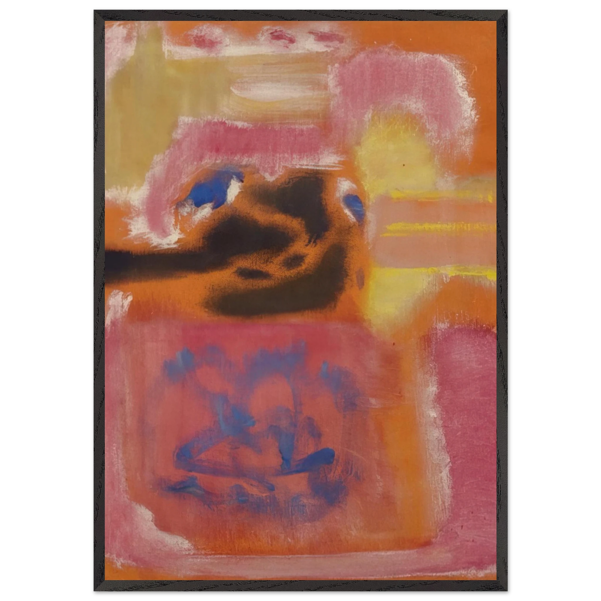 No 9 - 1947 - Mark Rothko Framed Art Print – Black Wooden Frame - Default Title - -Framed Art Print