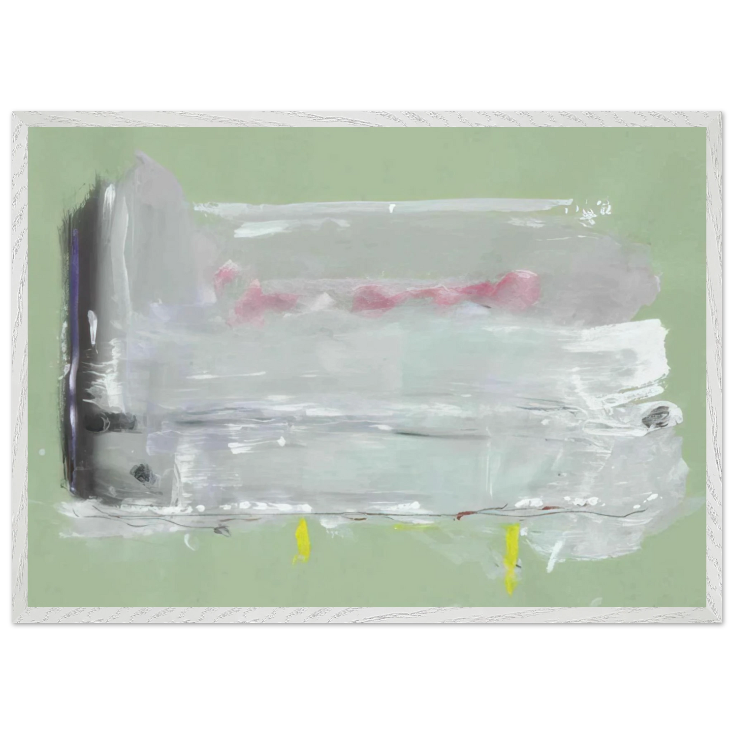 Helen Frankenthaler - Untitled - 1984 Wall art - A3 (29.7 x 42  cm) - Premium Wooden Framed Poster With Fine Art Paper - Wood frame