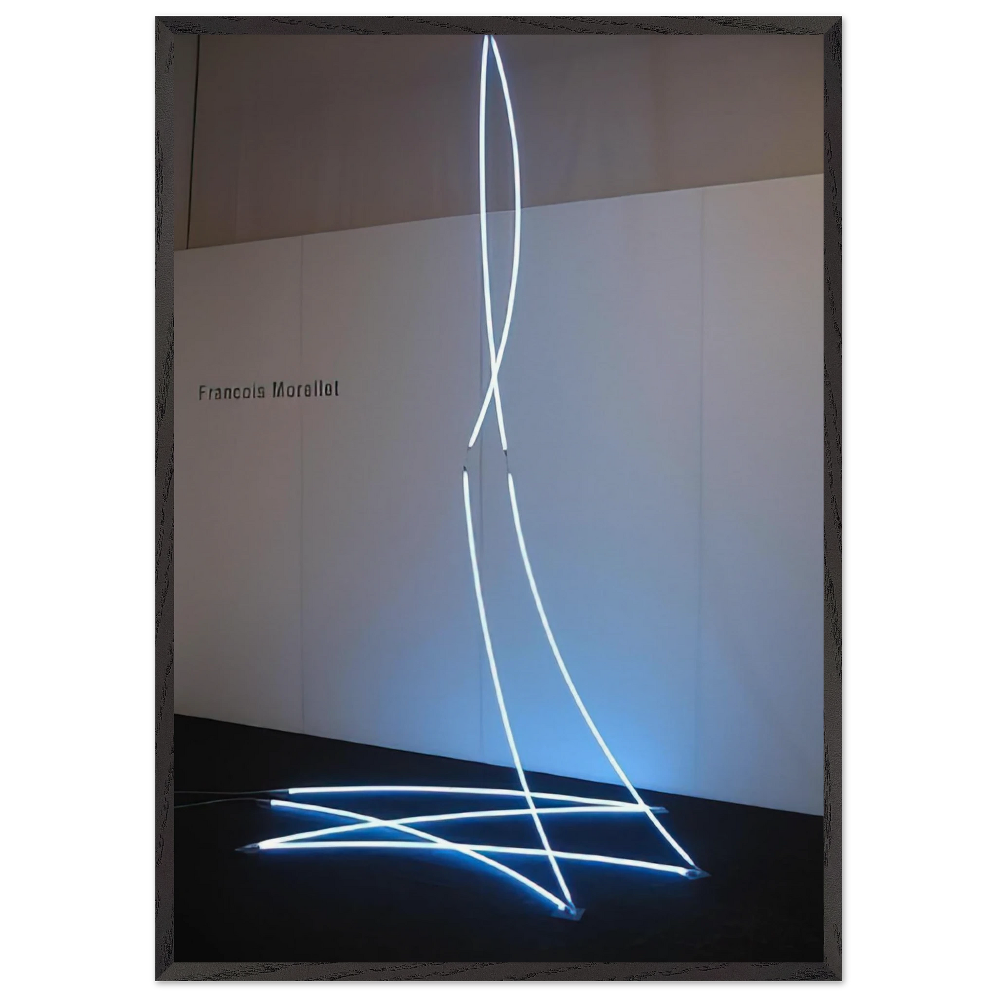 Lamentable Despicable - 2008 - Francois Morellet Framed Art Print – Black Wooden Frame - Default Title - -Framed Art Print