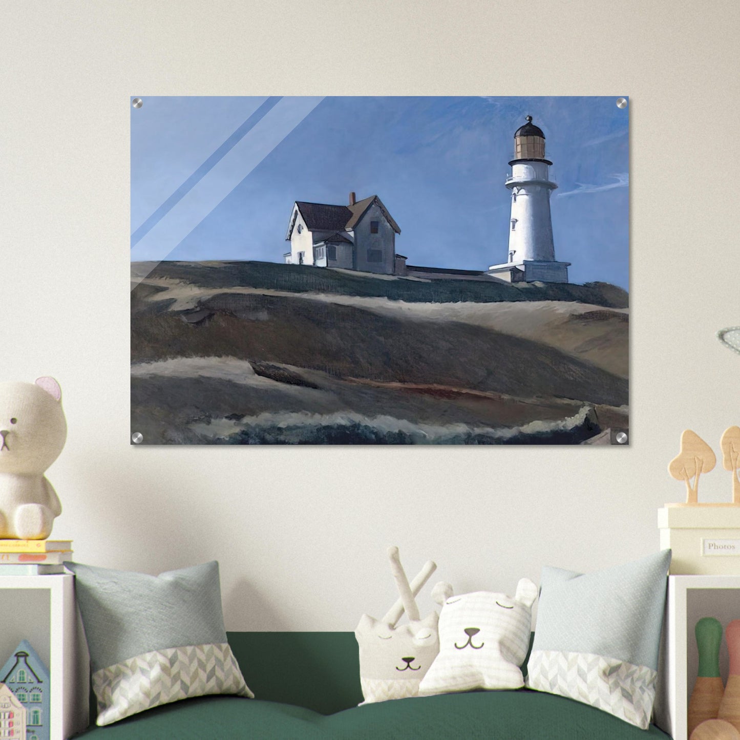 Lighthouse HIll - Edward Hopper Acrylic Print - 70x100 cm / 28x40″ inches | Edward Hopper Wall Art | Edward Hopper Prints