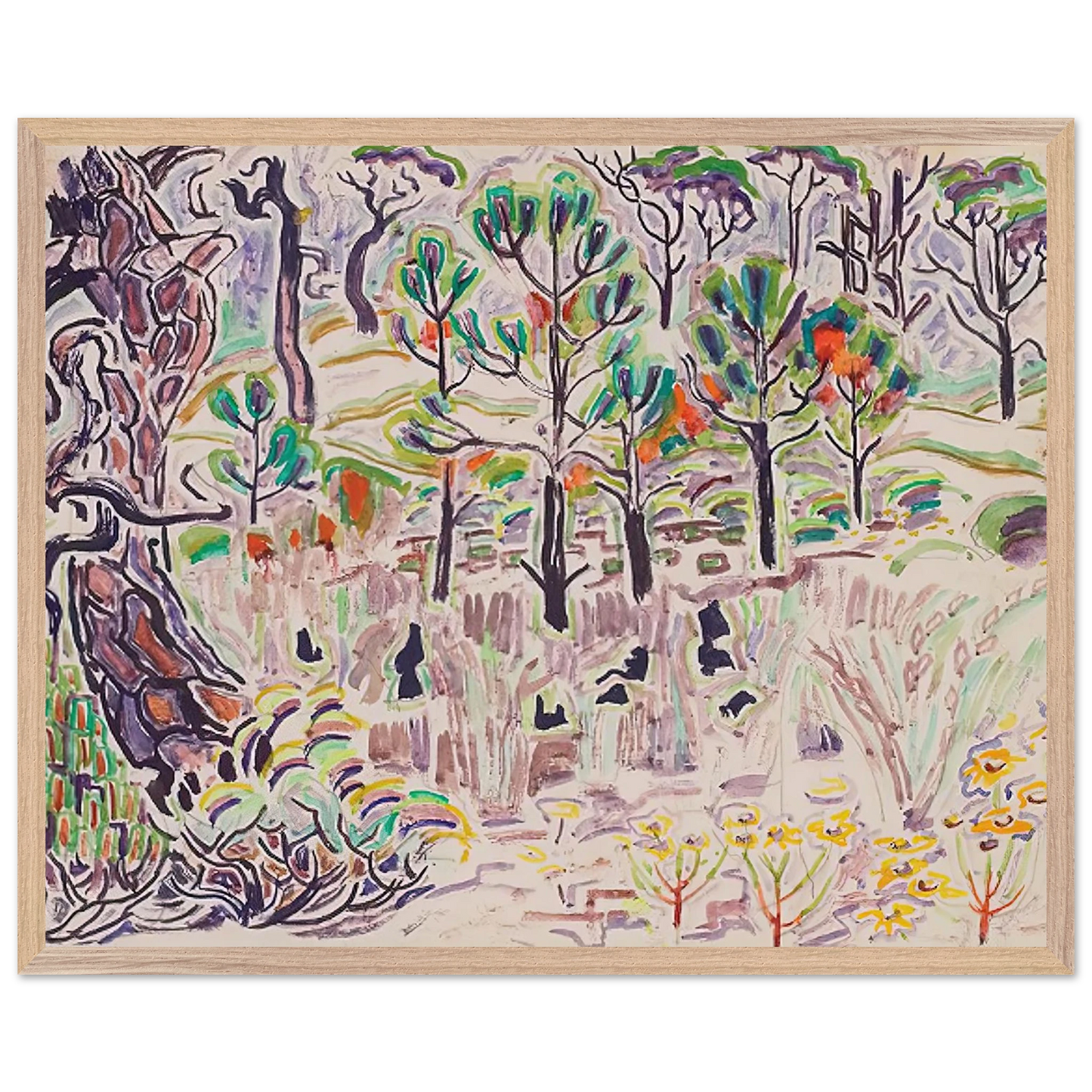 Walter Inglis Anderson - Walter Anderson Wall art - A2 (42 x 59.4  cm) - Premium Wooden Framed Poster With Fine Art Paper - Black frame