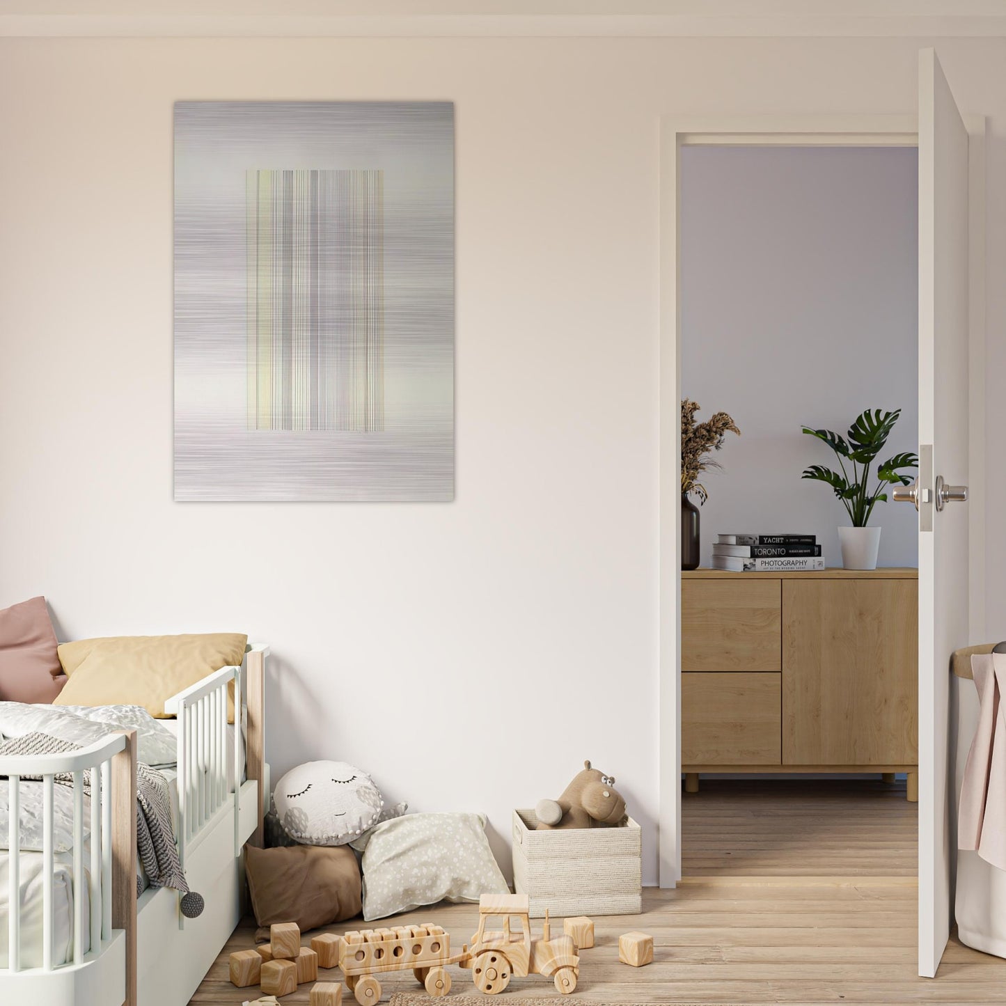 Checkmate - 1973 - Gene Davis Brushed Aluminum Print - 70x100 cm / 28x40 inches | Gene Davis Aluminum Print | Gene Davis Prints