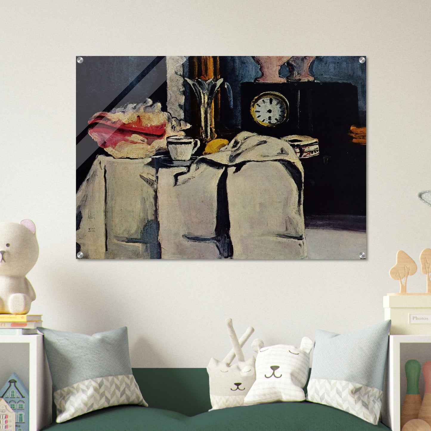 The Black Marble Clock - Paul Cézanne Acrylic Print - 70x100 cm / 28x40″ inches