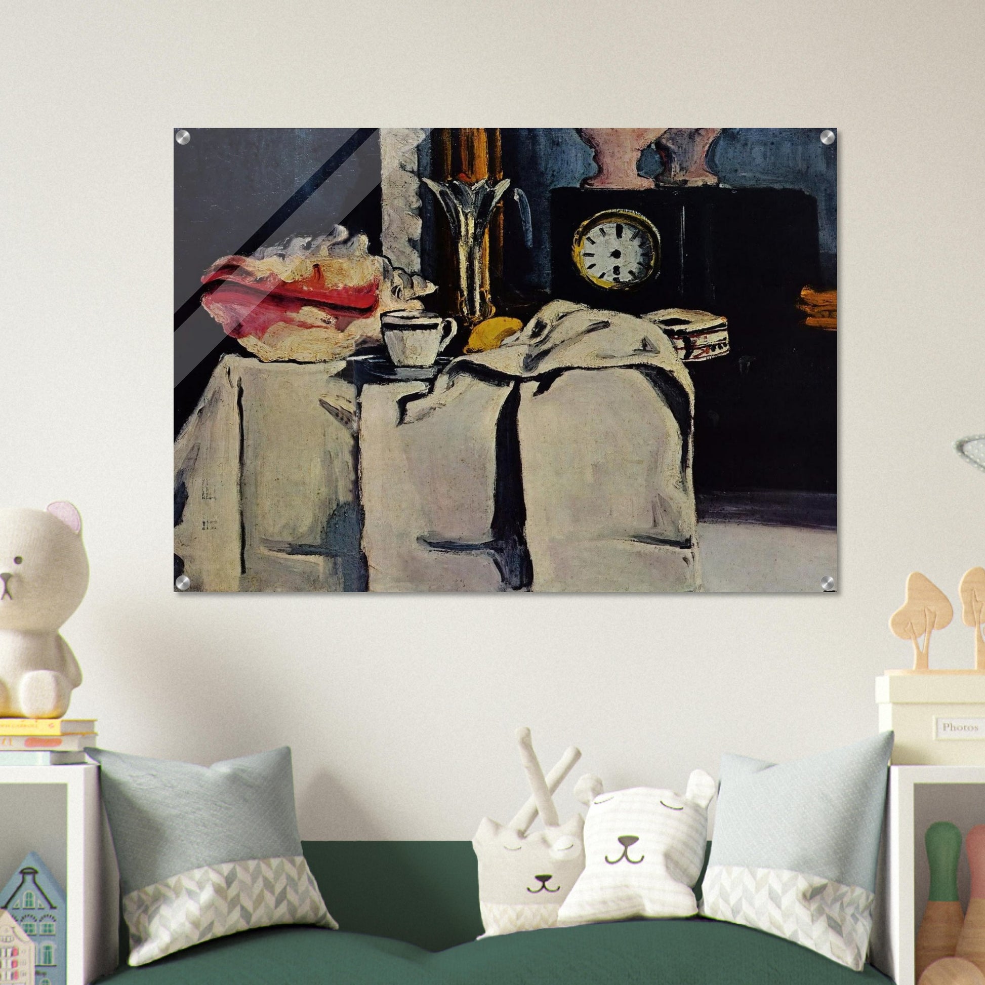 The Black Marble Clock - Paul Cézanne Acrylic Print - 70x100 cm / 28x40″ inches
