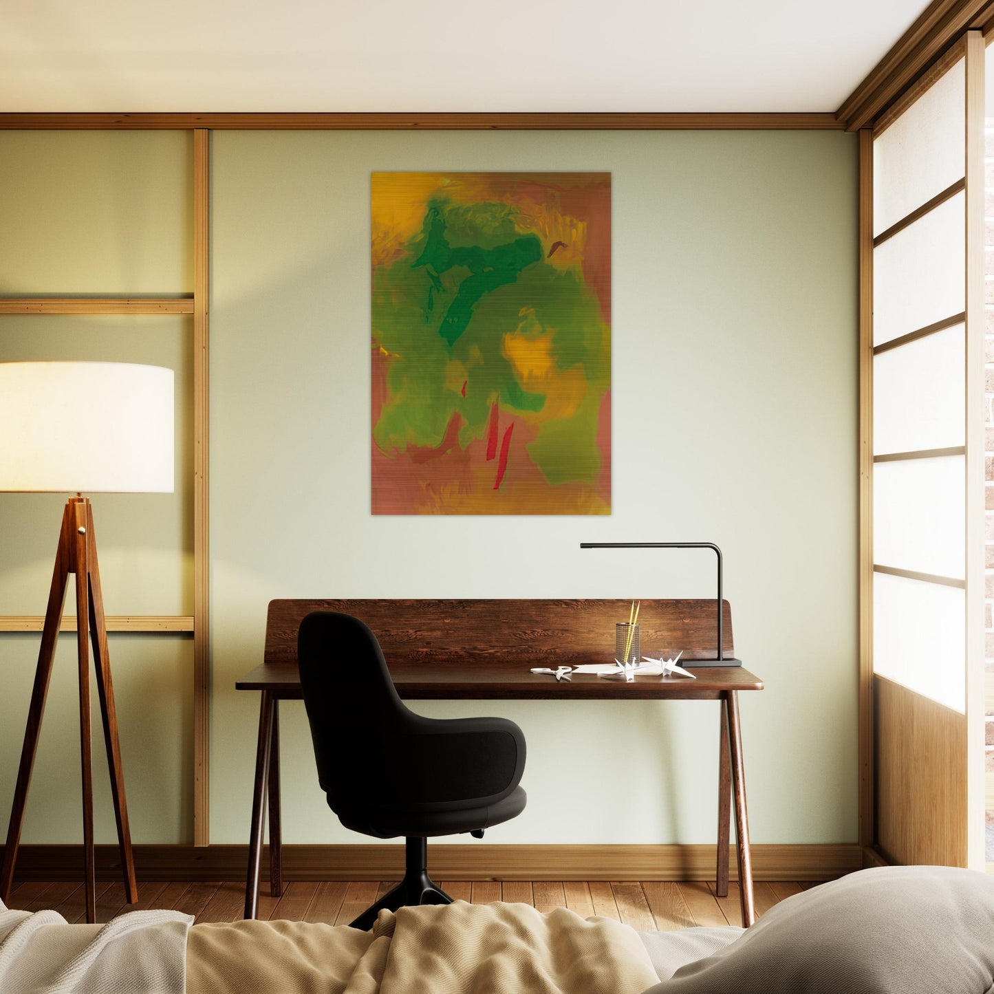 VISION 1991 - Esteban Vicente Brushed Aluminum Print - 70x100 cm / 28x40 inches | Esteban Vicente Aluminum Print | Esteban Vicente Prints