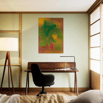 VISION 1991 - Esteban Vicente Brushed Aluminum Print - 70x100 cm / 28x40 inches | Esteban Vicente Aluminum Print | Esteban Vicente Prints