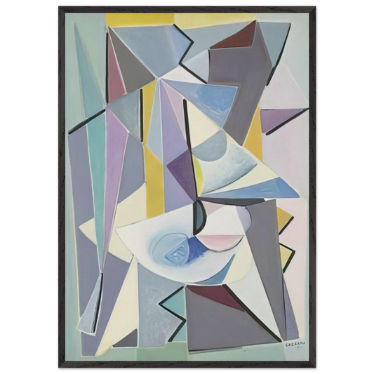 Composizione - 1951 - Bice Lazzari Framed Art Print – Black Wooden Frame - Default Title - -Framed Art Print