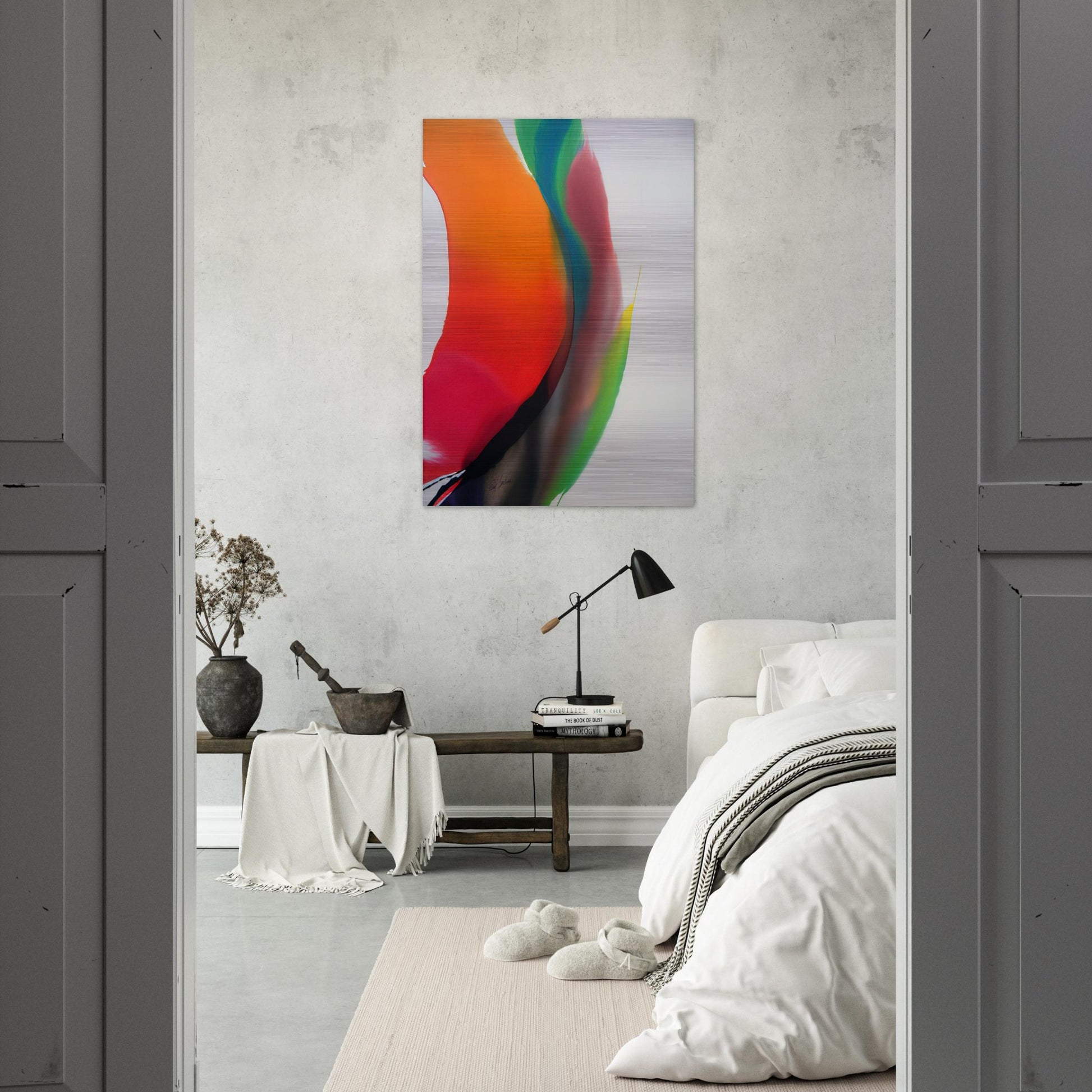 Phenomena Montezuma's Band - 1972 - Paul Jenkins Brushed Aluminum Print - 70x100 cm / 28x40 inches | Paul Jenkins Aluminum Print | Paul Jenkins Prints