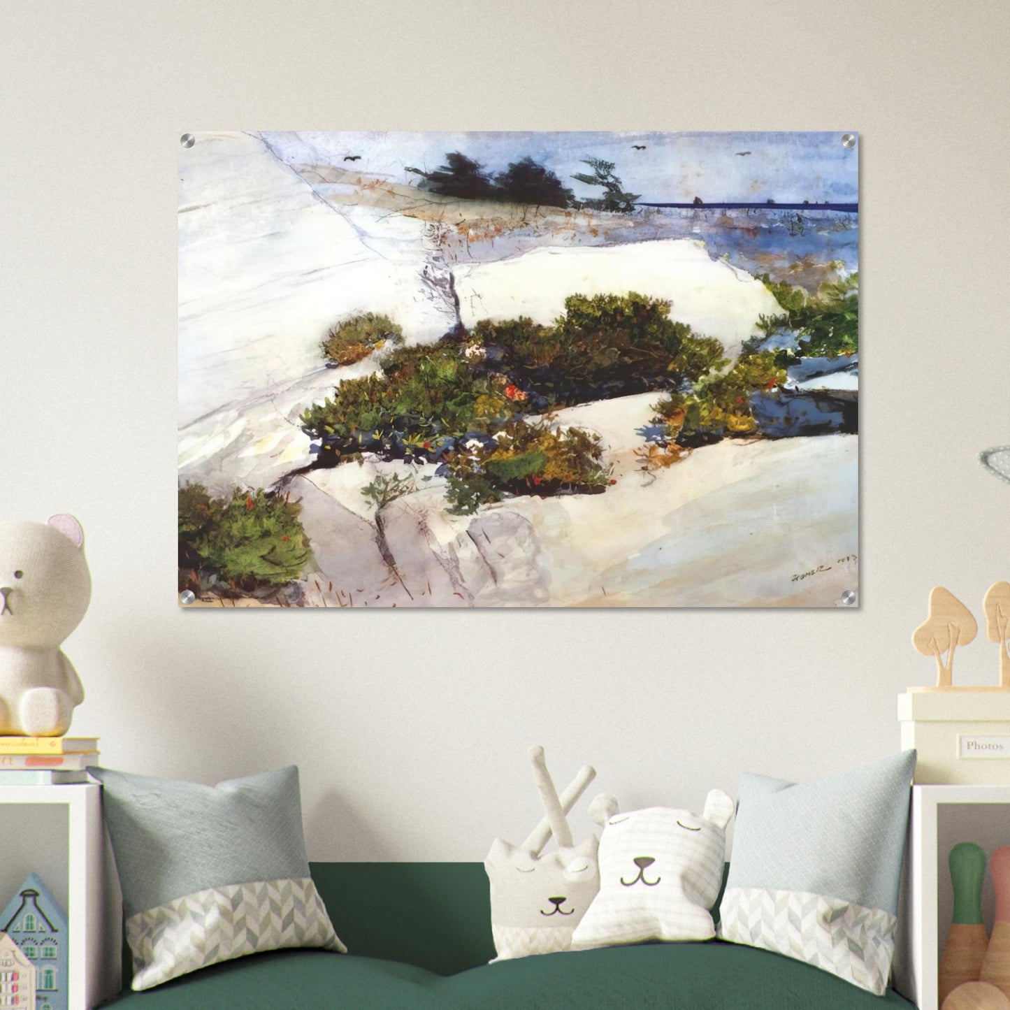 MAINE CLIFFS - Winslow Homer Acrylic Print - 70x100 cm / 28x40″ inches | Winslow Homer Wall Art | Winslow Homer Prints