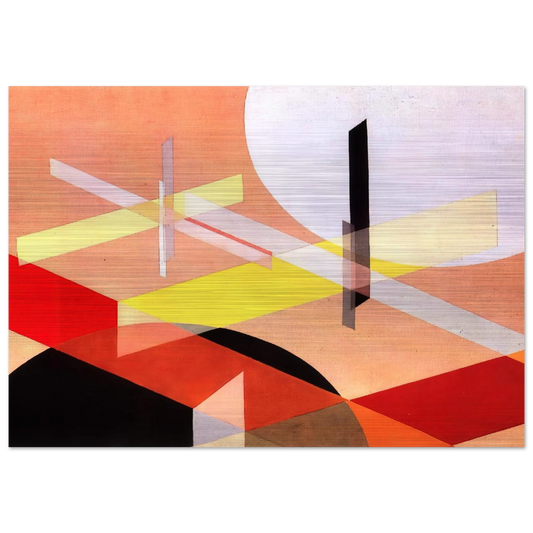 Composition Z VIII - Laszlo Moholy-Nagy Brushed Aluminum Print - 70x100 cm / 28x40 inches | Laszlo Moholy-Nagy Aluminum Print | Laszlo Moholy-Nagy Prints