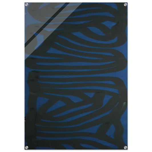 Blue Vertical - Sol LeWitt Acrylic Print - 70x100 cm / 28x40″ inches | Sol LeWitt Wall Art | Sol LeWitt Prints