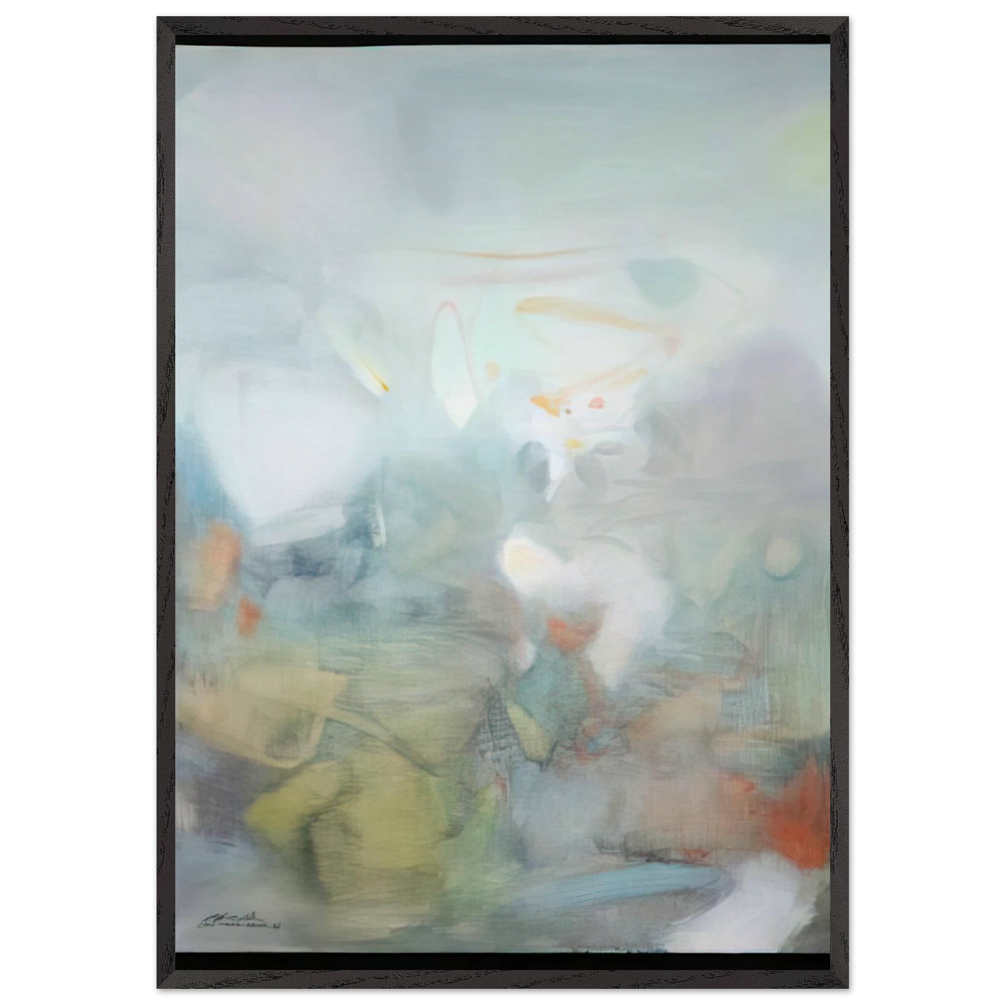 2 F VRIER 1986 - Chu teh Chun Framed Art Print – Black Wooden Frame - Default Title - -Framed Art Print