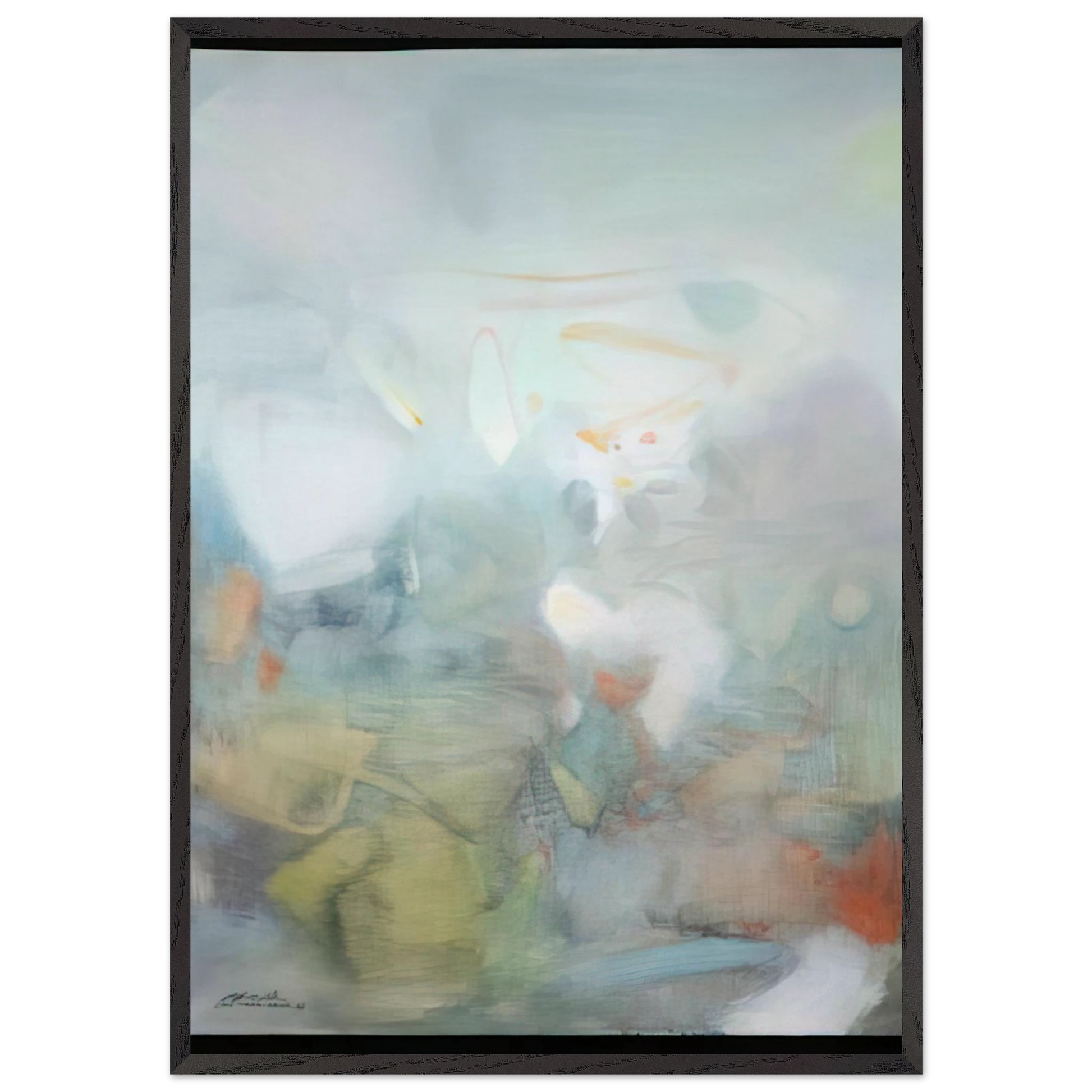 2 F VRIER 1986 - Chu teh Chun Framed Art Print – Black Wooden Frame - Default Title - -Framed Art Print