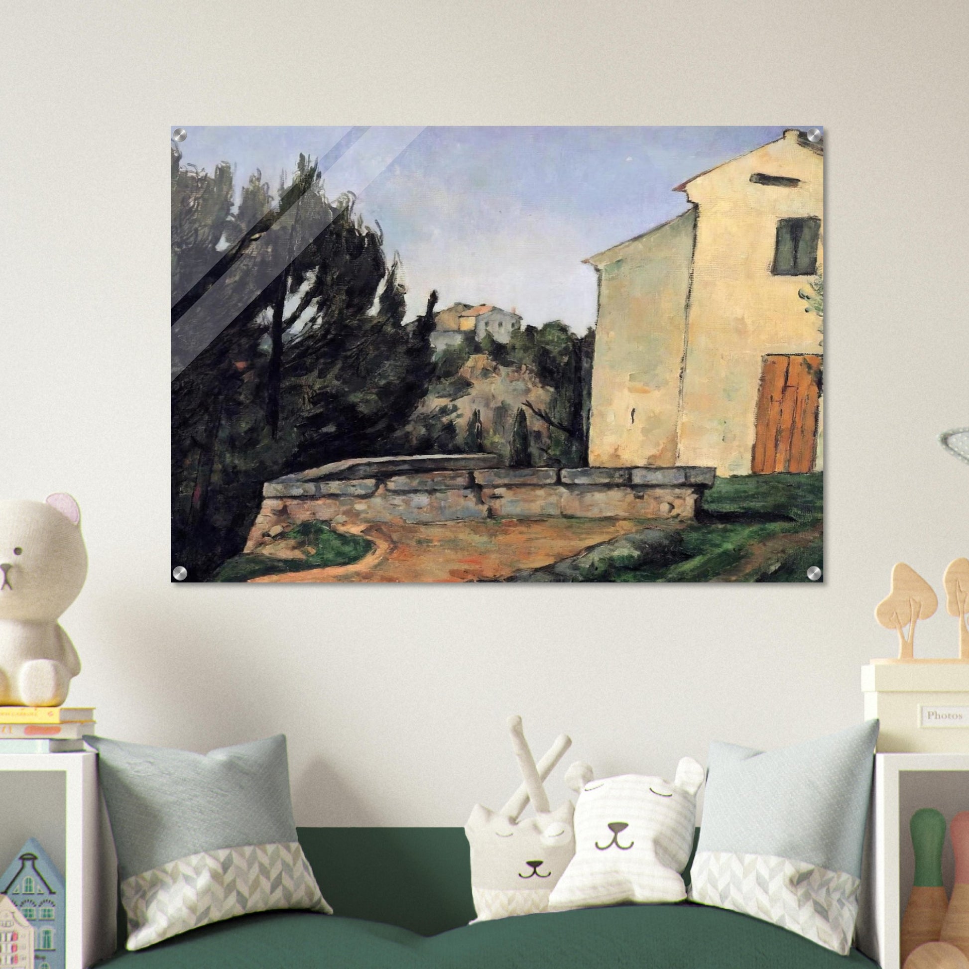 The Abandoned House - Paul Cézanne Acrylic Print - 70x100 cm / 28x40″ inches | Paul Cézanne Wall Art | Paul Cézanne Prints