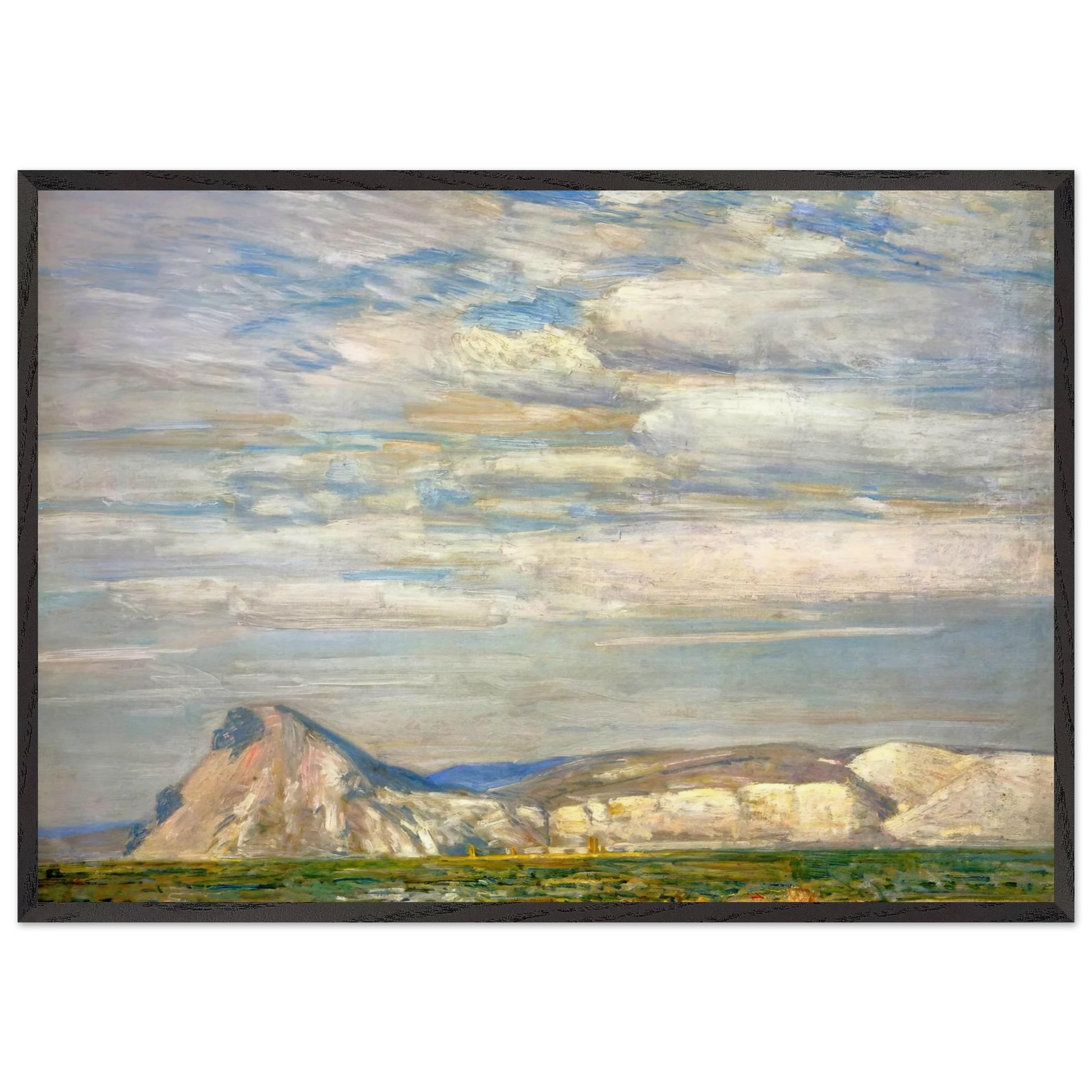 Harney Desert No 20 - Childe Hassam 70x100 cm / 28x40 inches Framed Art Print – Black Wooden Frame