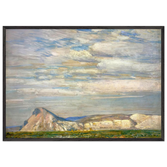 Harney Desert No 20 - Childe Hassam 70x100 cm / 28x40 inches Framed Art Print – Black Wooden Frame