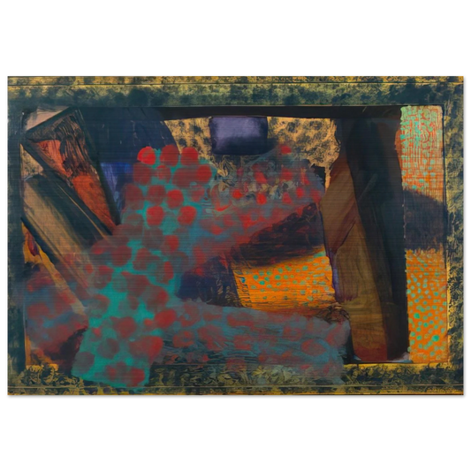 Dinner at Smith Square - 1979 - Howard Hodgkin Brushed Aluminum Print - 70x100 cm / 28x40 inches | Howard Hodgkin Aluminum Print | Howard Hodgkin Prints