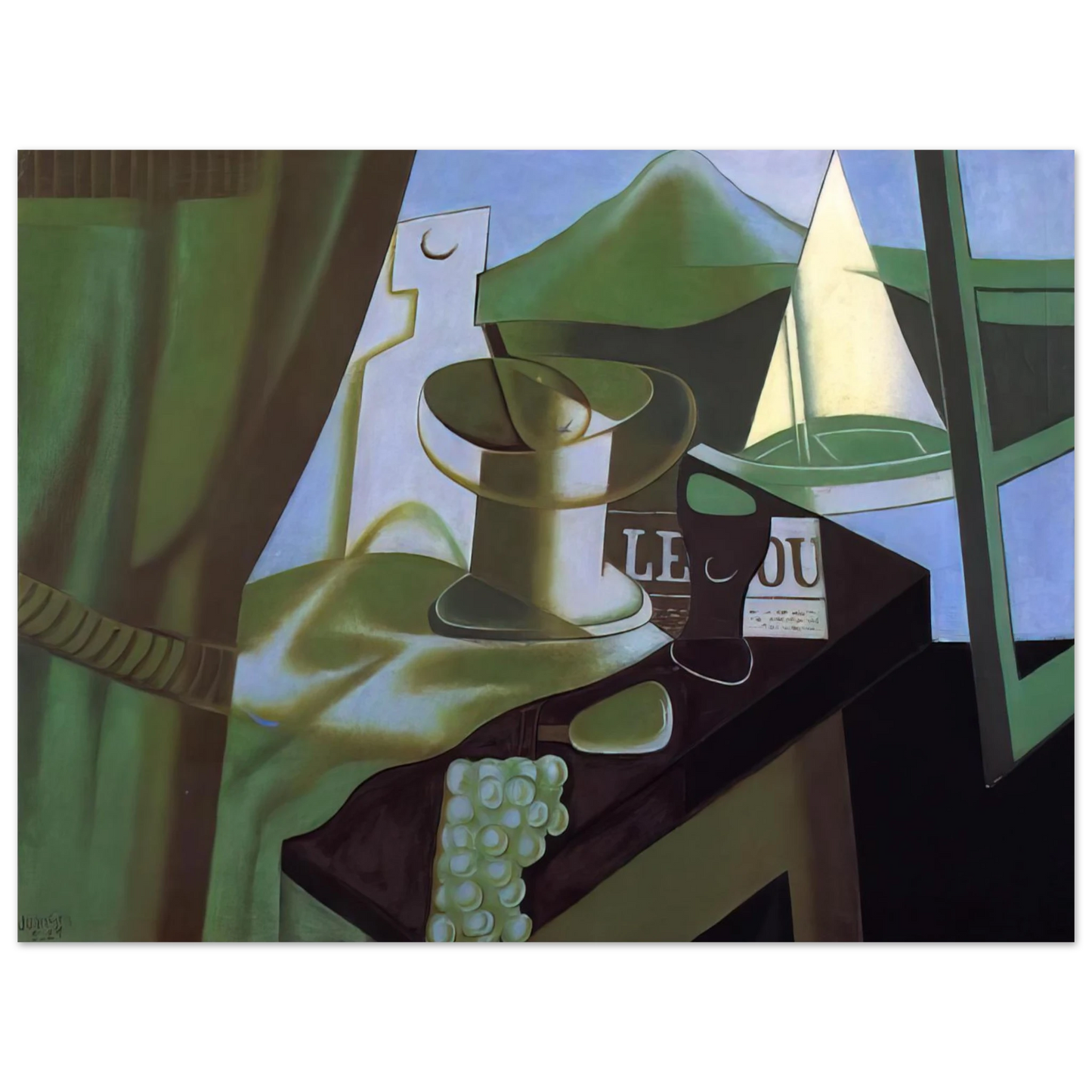 Juan Gris - THE BAY 1921 Fine Art Poster - Default Title