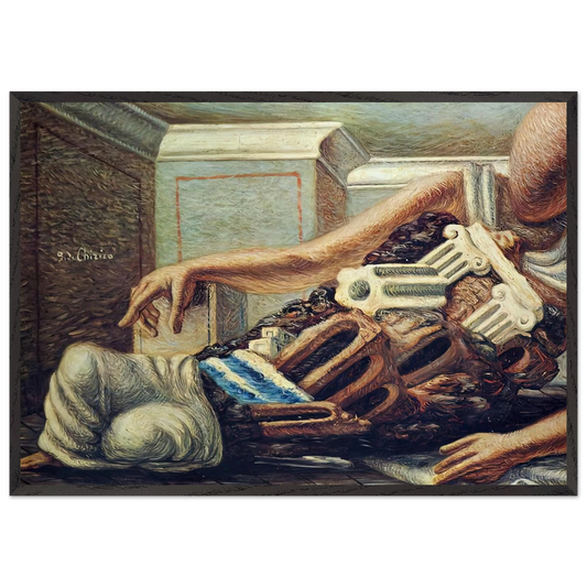 ARCHAEOLOGIST - Giorgio de Chirico Framed Art Print – Black Wooden Frame - Default Title - -Framed Art Print