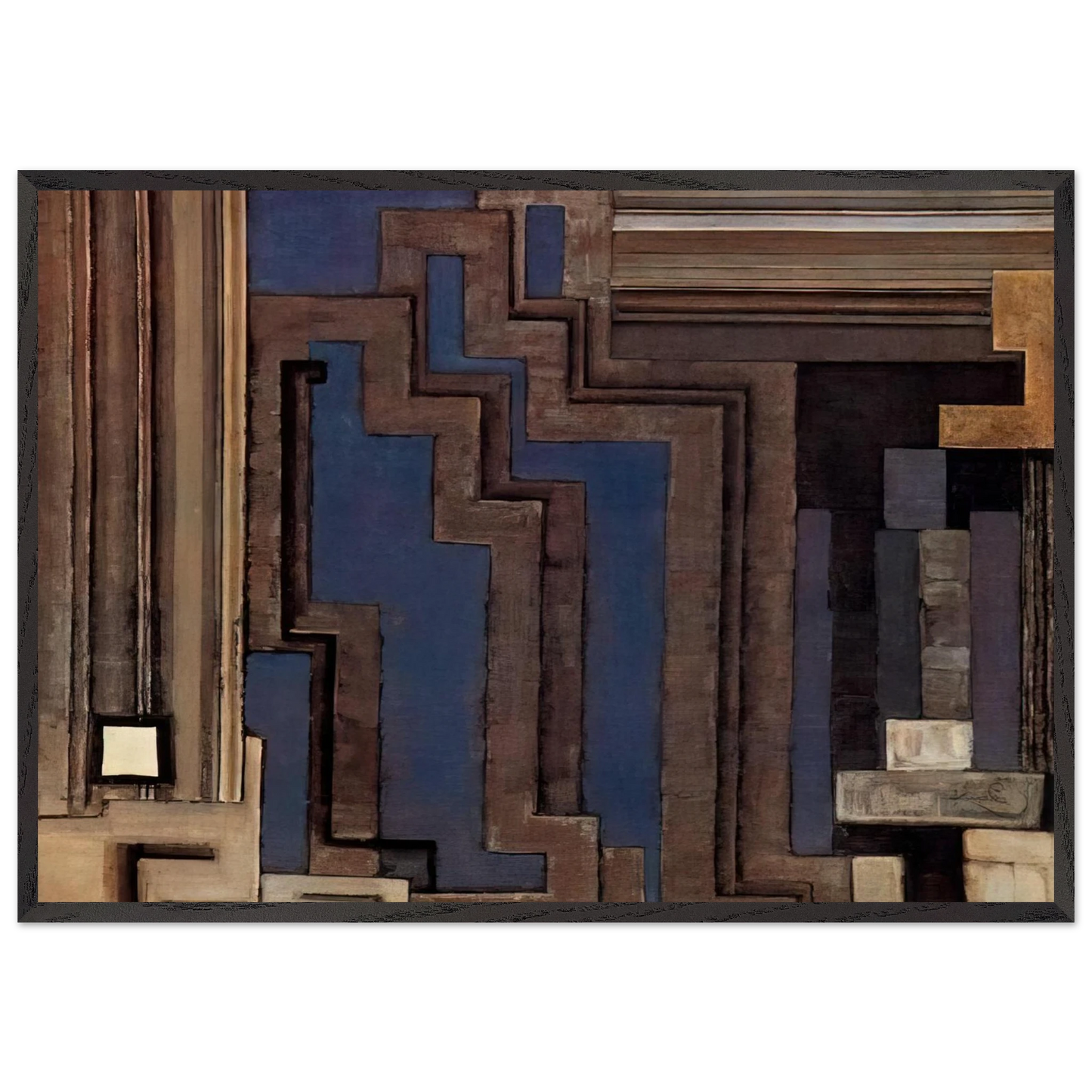 Two grays I - Frantisek Kupka Framed Art Print – Black Wooden Frame - Default Title - -Framed Art Print