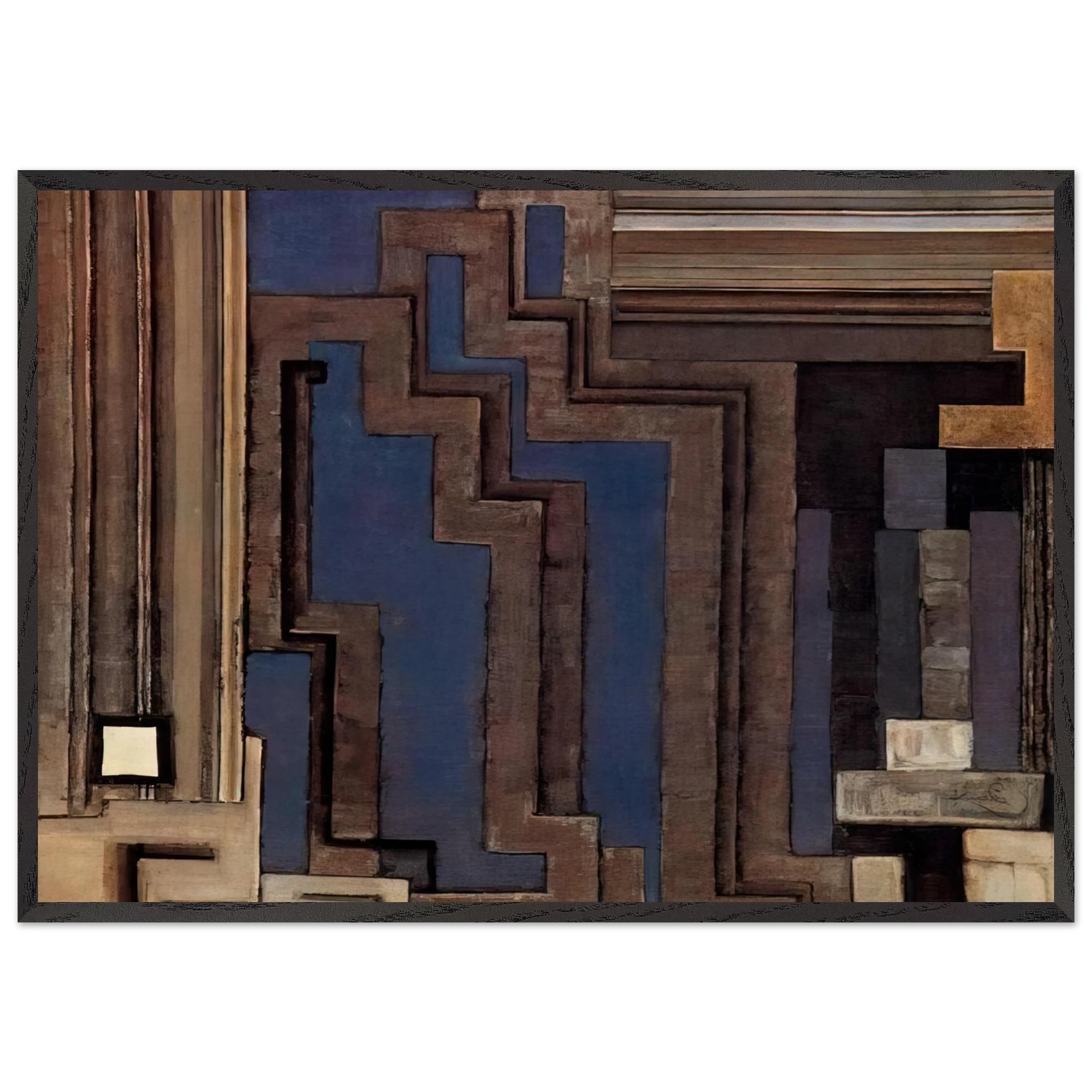 Two grays I - Frantisek Kupka Framed Art Print – Black Wooden Frame - Default Title - -Framed Art Print