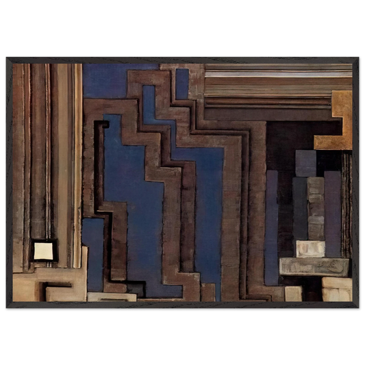 Two grays I - Frantisek Kupka Framed Art Print – Black Wooden Frame - Default Title - -Framed Art Print