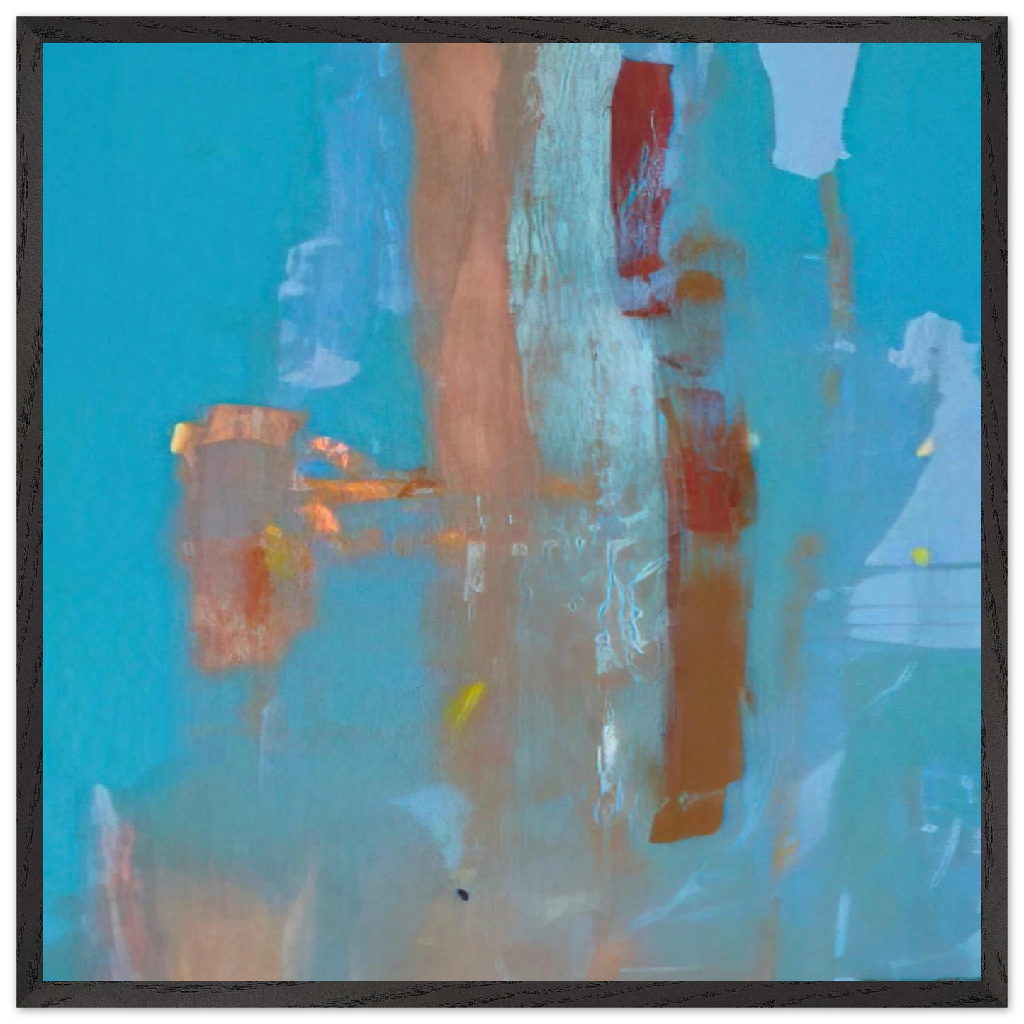 Helen Frankenthaler - In on Blue - 1976 Wall art - 30x30 cm / 12x12 inches - Fine Art Poster - -