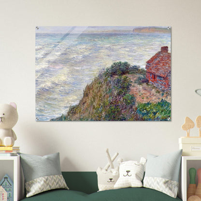 Fisherman`s House in Petit-Ailly - claude monet Acrylic Print - 70x100 cm / 28x40″ inches