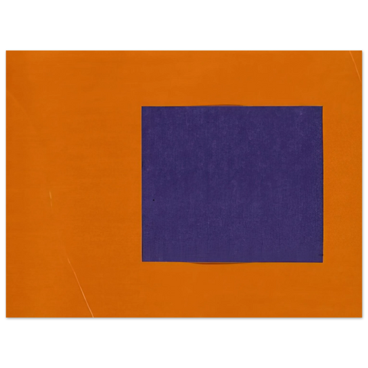 Ellsworth Kelly - Purple and Orange from the series Line Form Color Fine Art Poster - Default Title