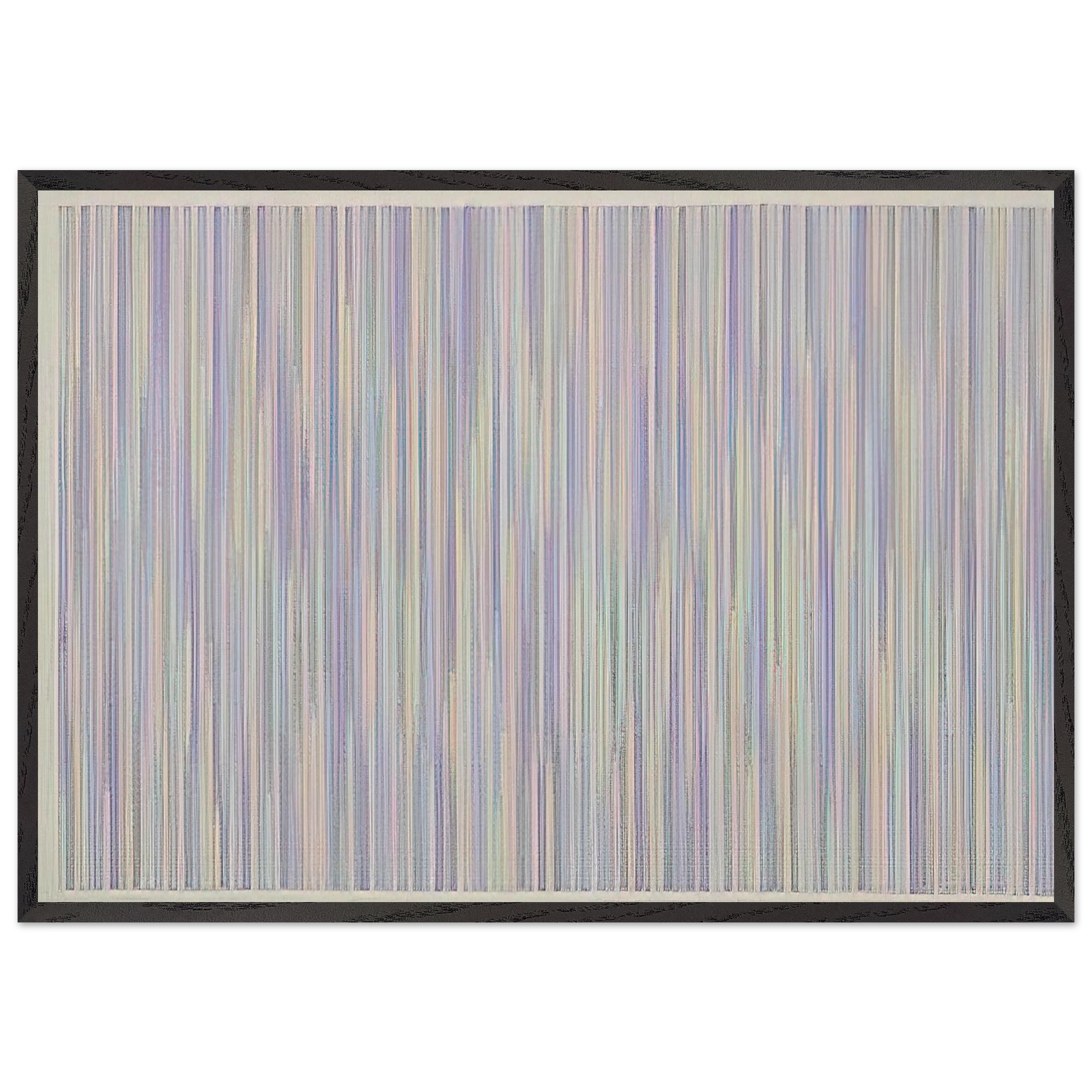 Pocono - 1984 - Gene Davis Framed Art Print – Black Wooden Frame - Default Title - -Framed Art Print