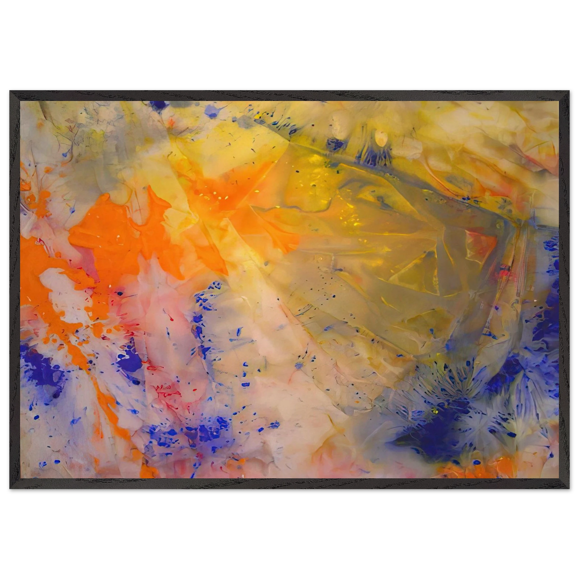 A Spring Thaw - Sam Gilliam Framed Art Print – Black Wooden Frame - Default Title - -Framed Art Print