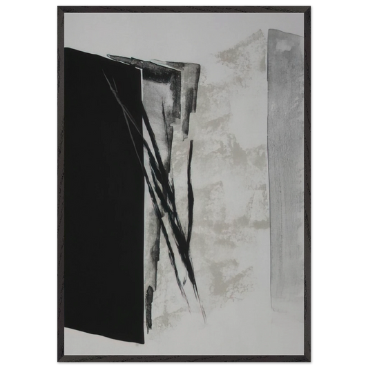 Kasanari - Abstract Expressionism - Toko Shinoda Framed Art Print – Black Wooden Frame - Default Title - -Framed Art Print