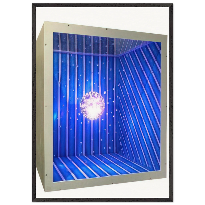 Planet Kosice - 2011 - Gyula Kosice 70x100 cm / 28x40 inches Framed Art Print – Black Wooden Frame