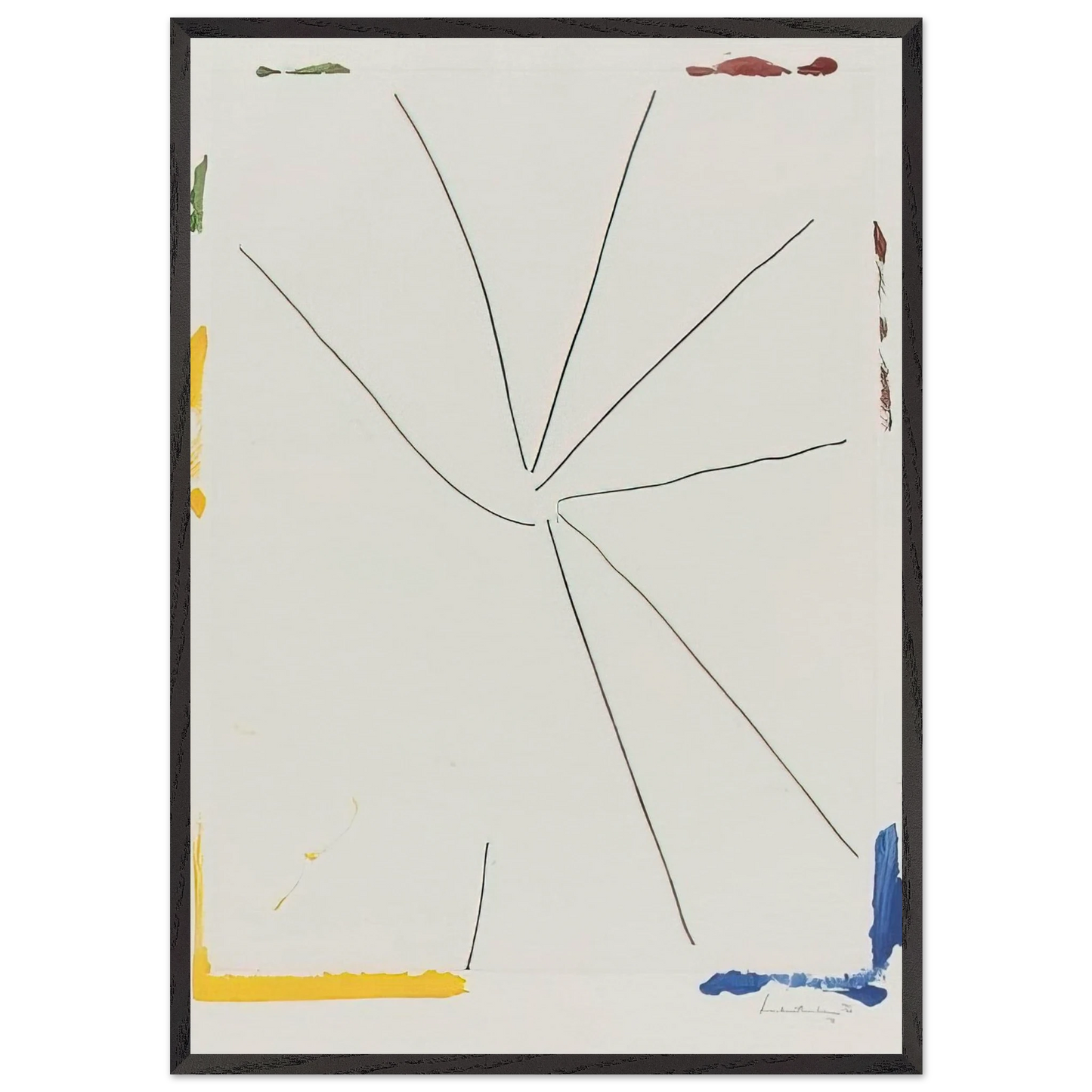 Free Wheeling - 1971 - Helen Frankenthaler Framed Art Print – Black Wooden Frame - Default Title - -Framed Art Print