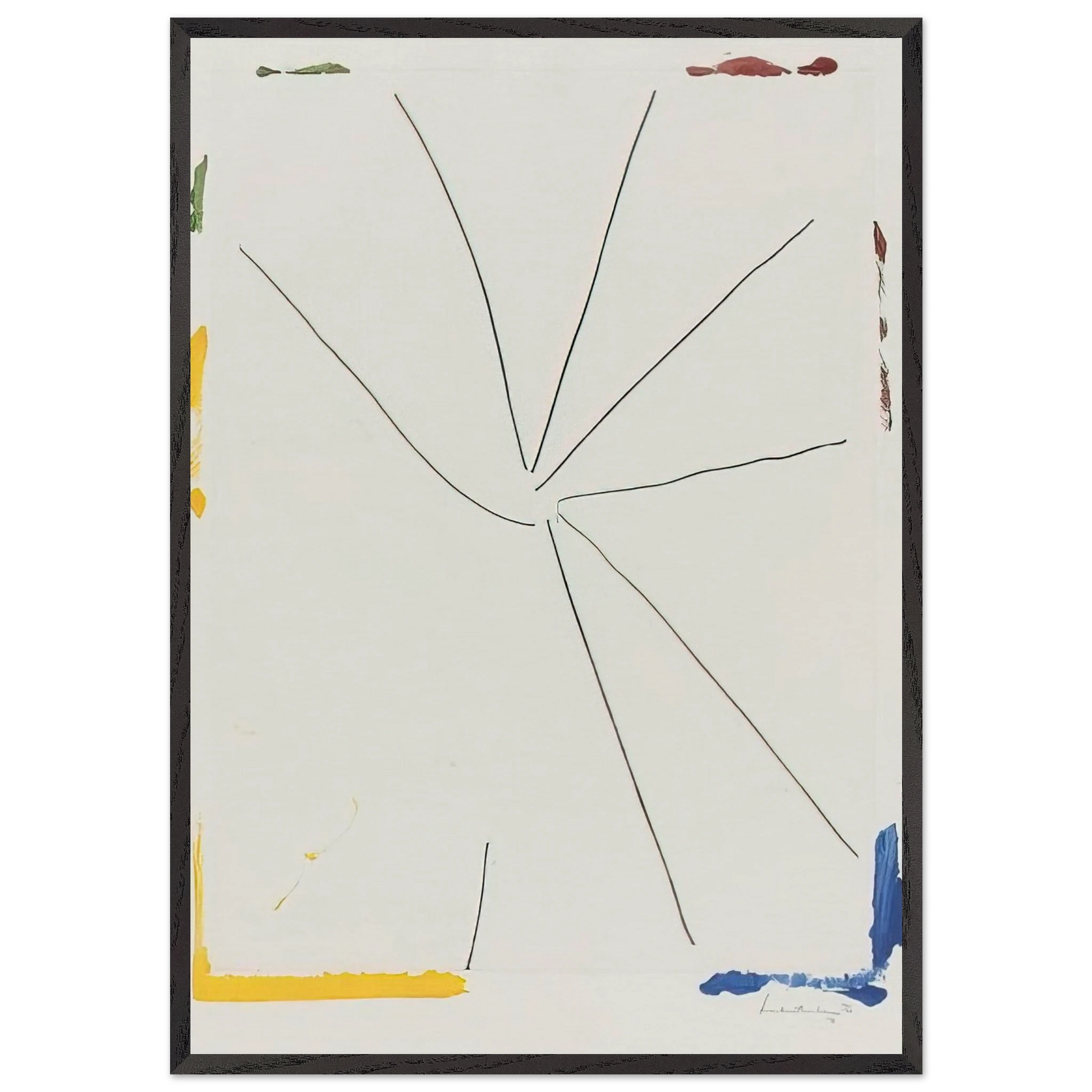 Free Wheeling - 1971 - Helen Frankenthaler Framed Art Print – Black Wooden Frame - Default Title - -Framed Art Print