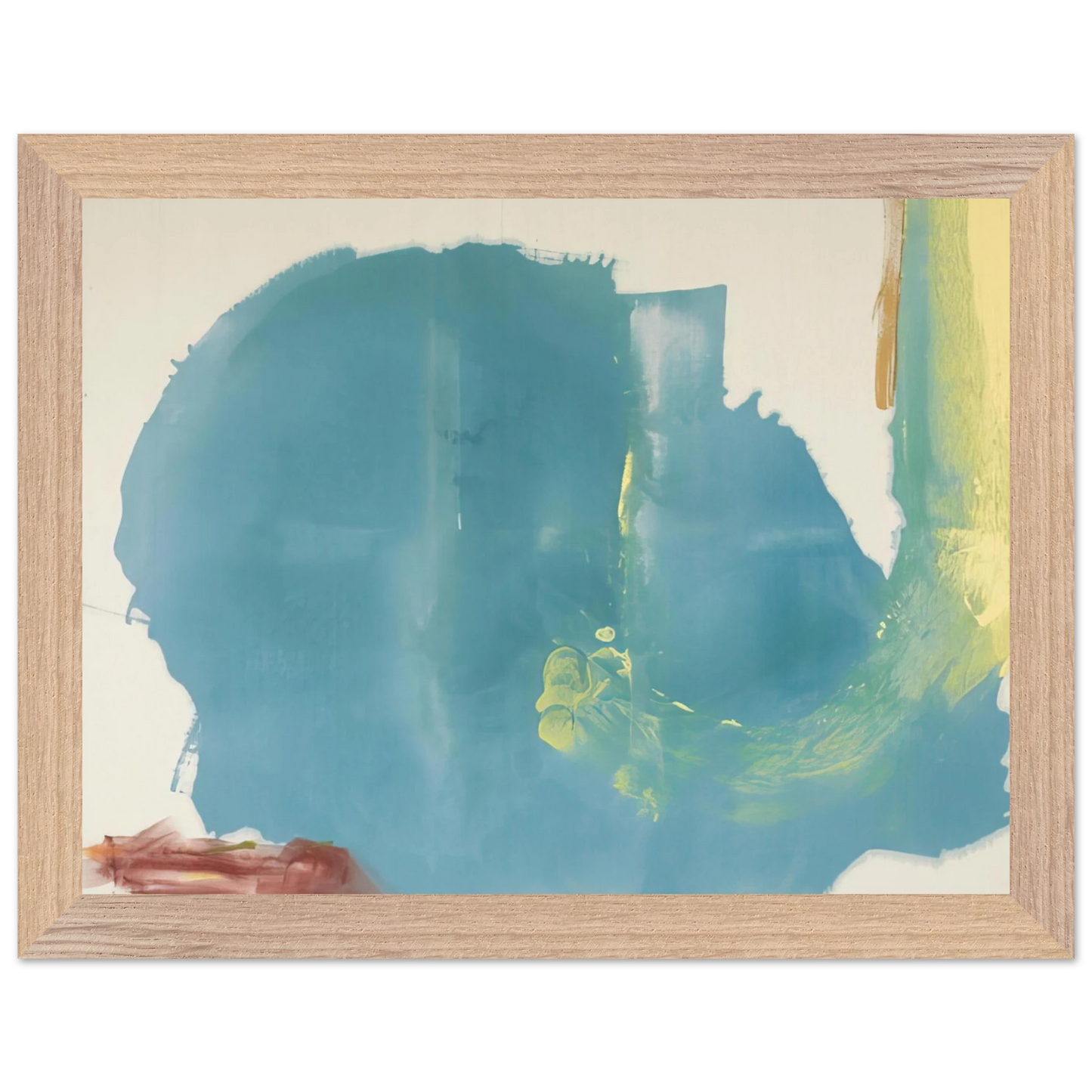 Helen Frankenthaler - Where Necessary - 1977 Wall art - 70x100 cm / 28x40 inches - Premium Wooden Framed Poster With Fine Art Paper - Wood frame
