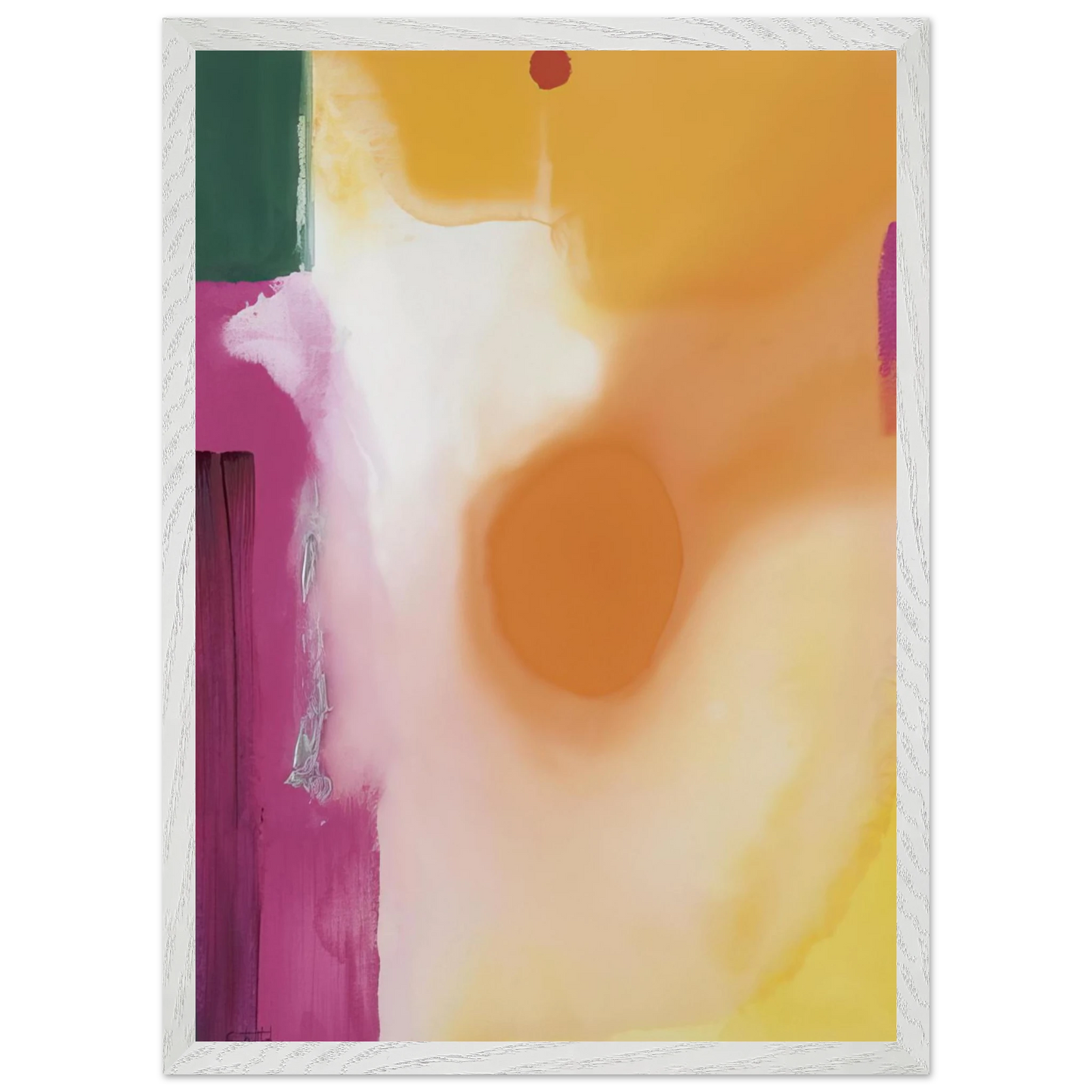 Helen Frankenthaler - Bullseye - 1989 Wall art - 20x25 cm / 8x10 inches - Premium Wooden Framed Poster With Fine Art Paper - Wood frame