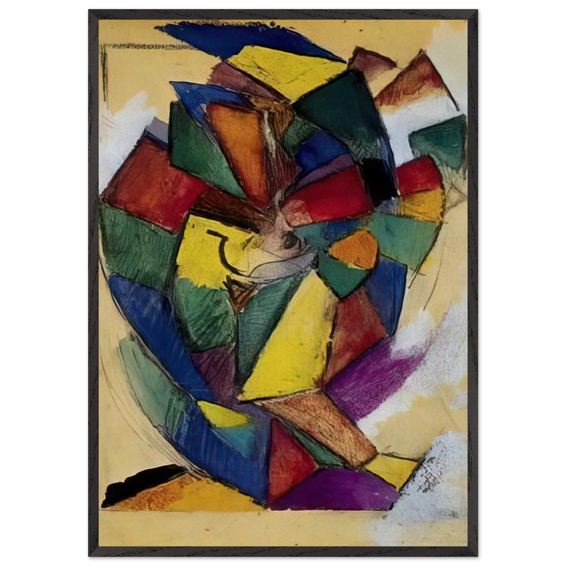 Synchromy - Synchromism - Morgan Russell Framed Art Print – Black Wooden Frame - Default Title - -Framed Art Print