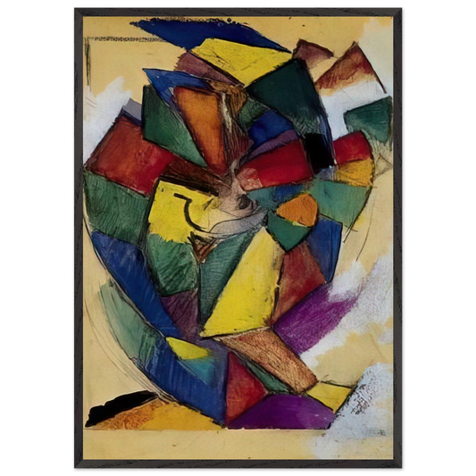 Synchromy - Synchromism - Morgan Russell Framed Art Print – Black Wooden Frame - Default Title - -Framed Art Print