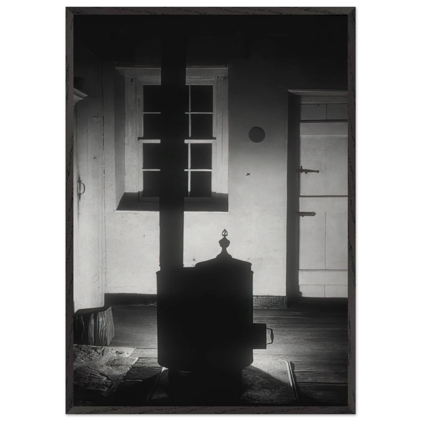 Doylestown HouseThe Stove - 1917 - Charles Sheeler Framed Art Print – Black Wooden Frame - Default Title - -Framed Art Print