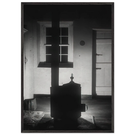 Doylestown HouseThe Stove - 1917 - Charles Sheeler Framed Art Print – Black Wooden Frame - Default Title - -Framed Art Print