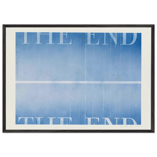 THE END 40 2003 - Edward Ruscha Framed Art Print – Black Wooden Frame - Default Title - -Framed Art Print