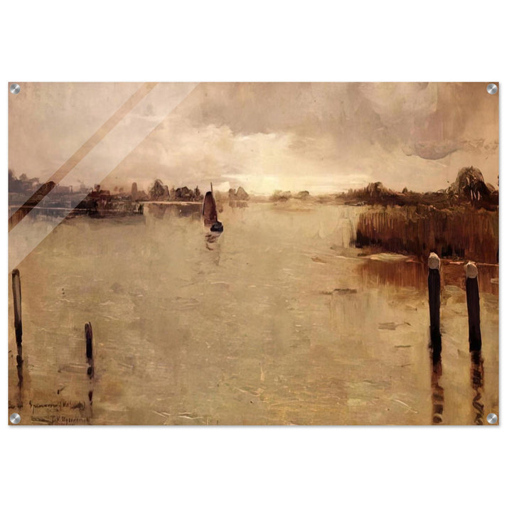 SPAARNWOUDE ISLAND 1883 - Theo van Rysselberghe Acrylic Print - 70x100 cm / 28x40″ inches