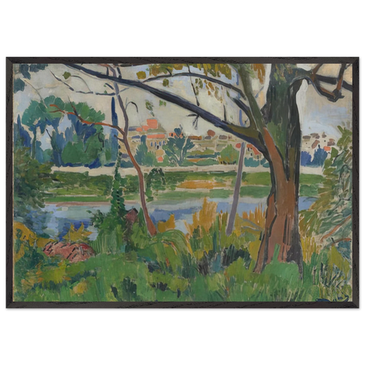 THE SEINE AT CHATOU 1906 - Andre Derain Framed Art Print – Black Wooden Frame - Default Title - -Framed Art Print